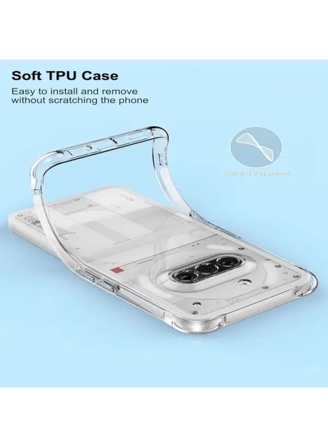 Transparent Soft TPU Protective Case For Nothing Phone 2a Plus With Reinforced Corners - Image 3